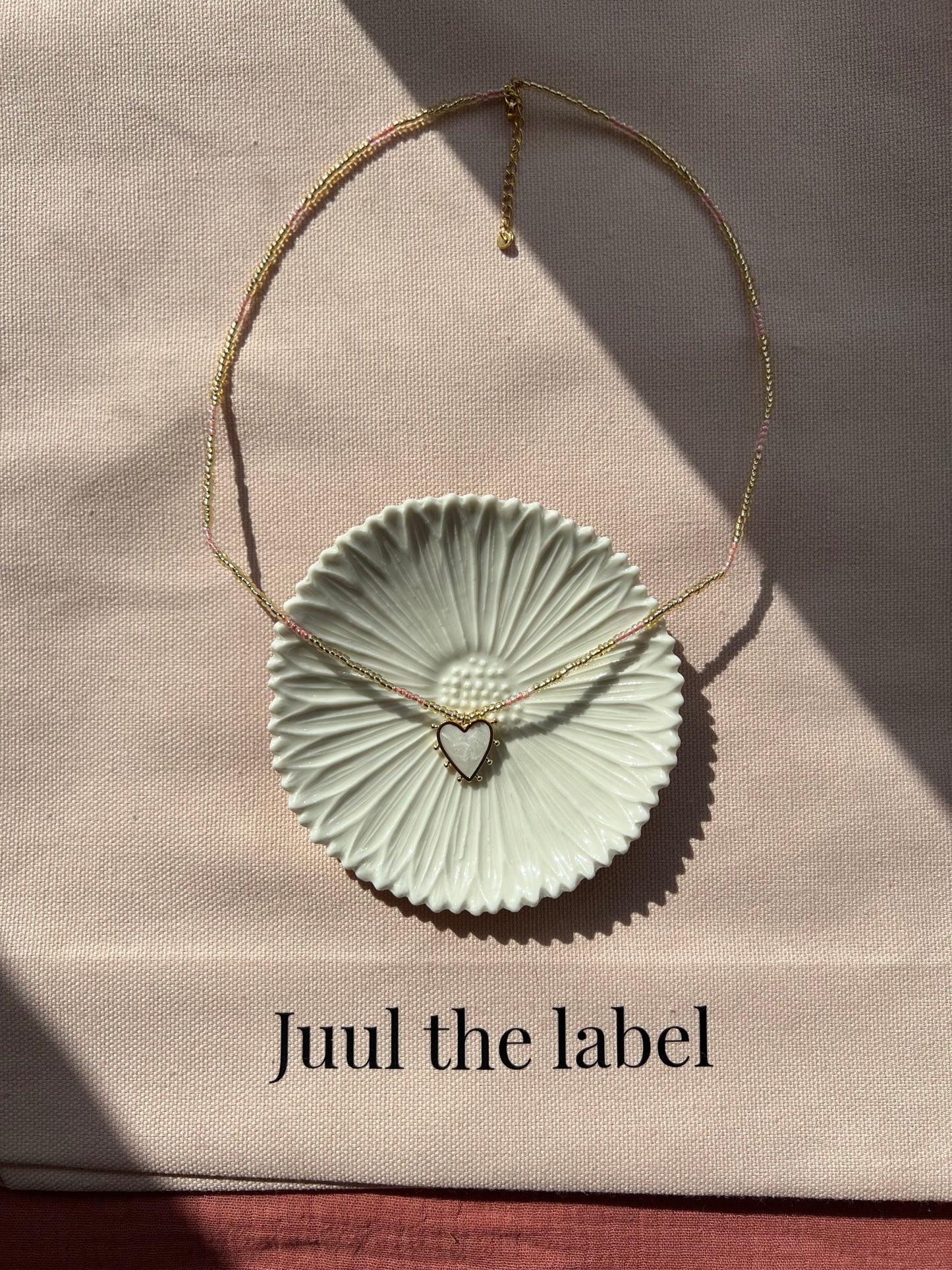 Wit hart - Kralenketting