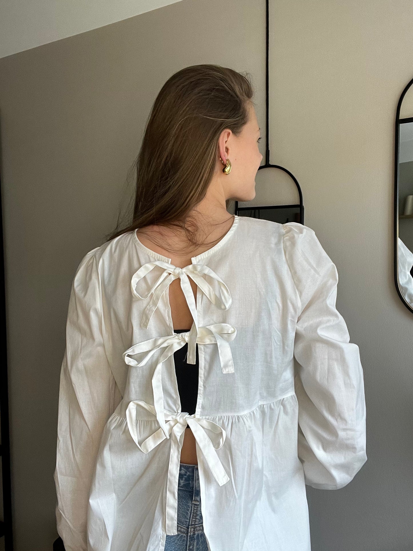 Bow Blouse Wit