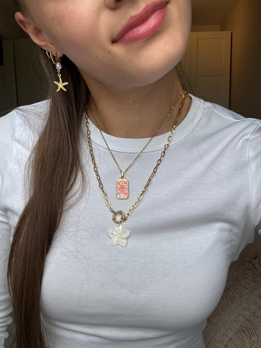 White Flower - Handmade ketting