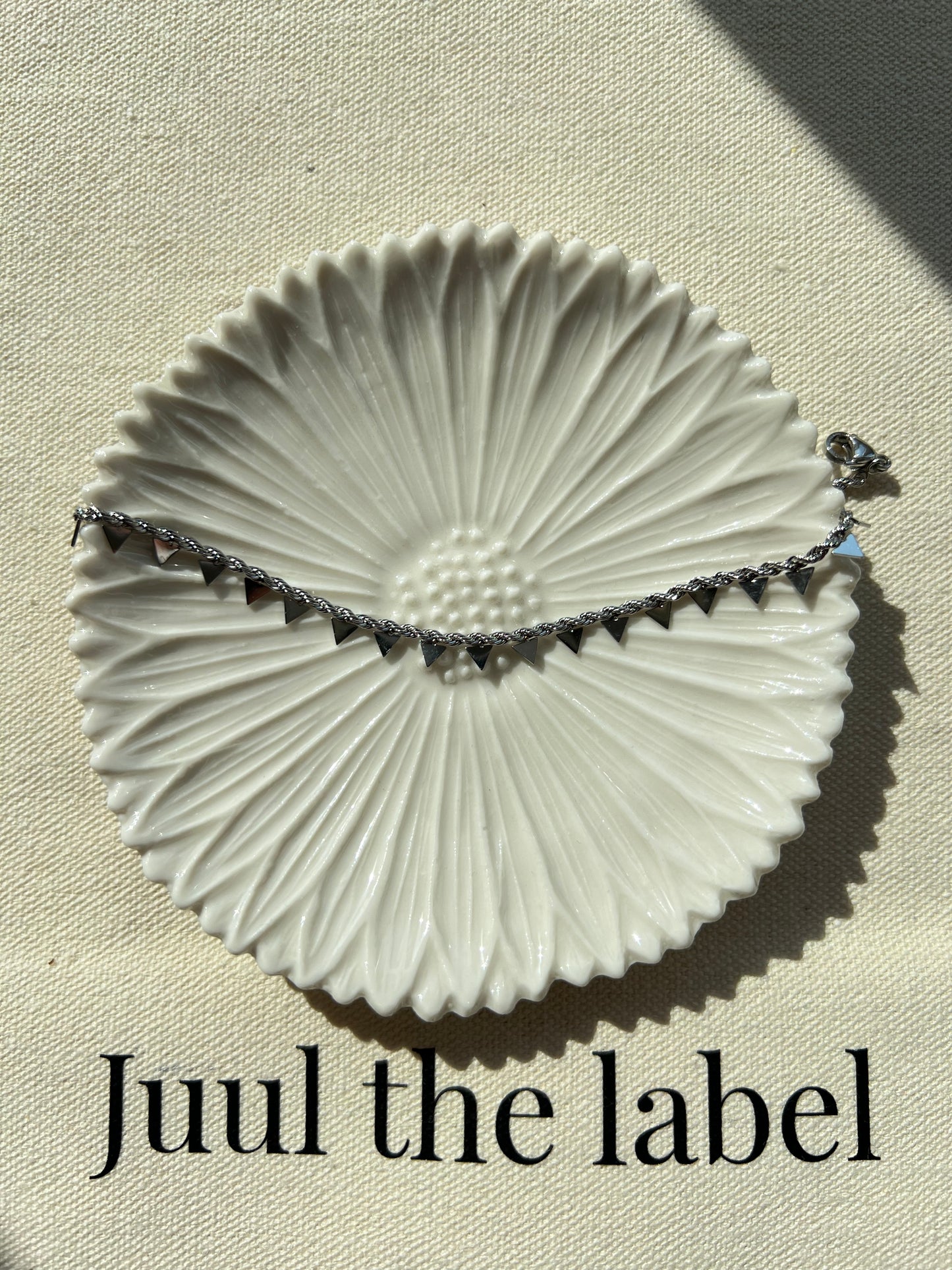 Driehoek zilver - Armband