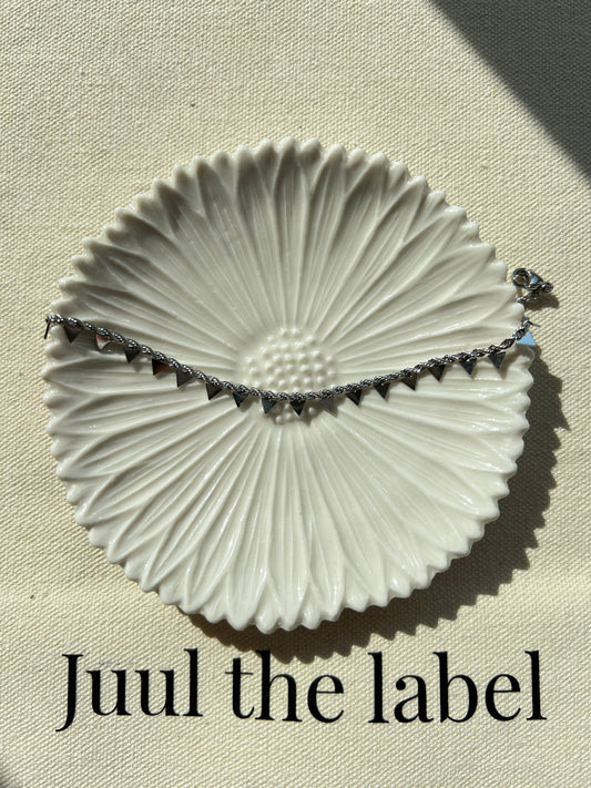 Driehoek zilver - Armband
