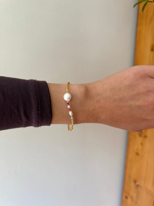 Happy pearl - Handmade armband
