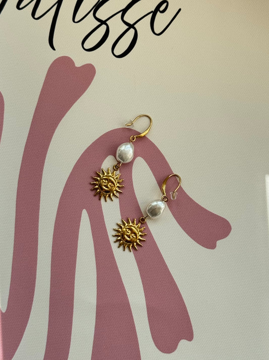 Pearl Sunshine - Oorbellen