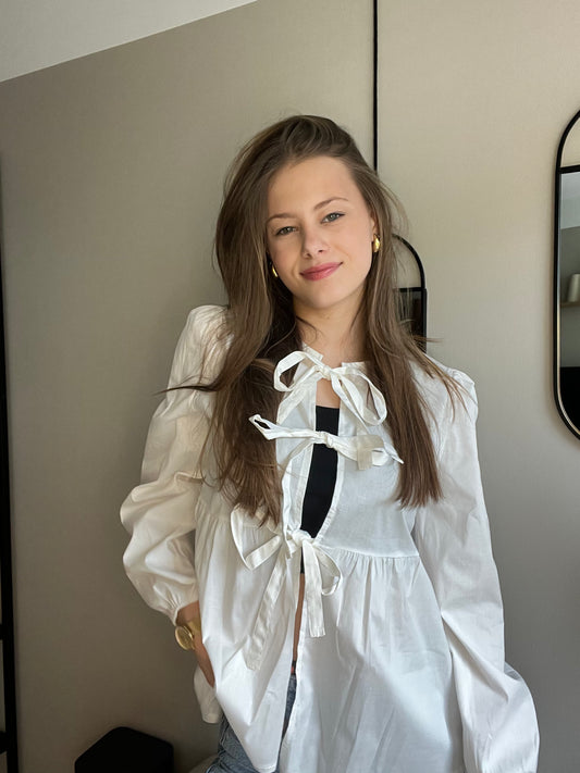 Bow Blouse Wit