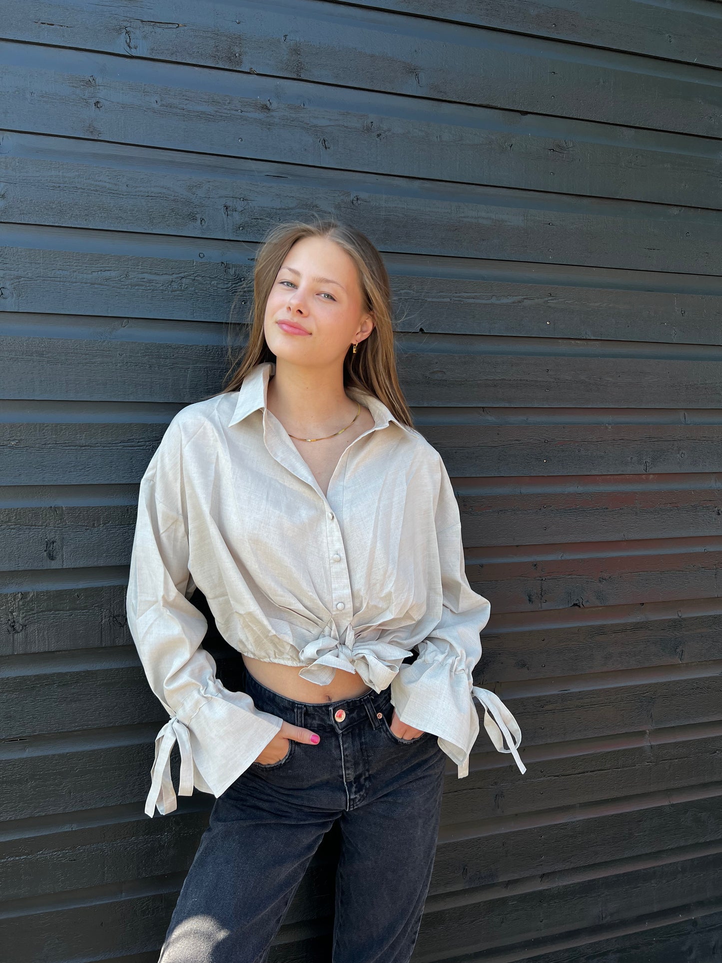 Nina Beige - Blouse