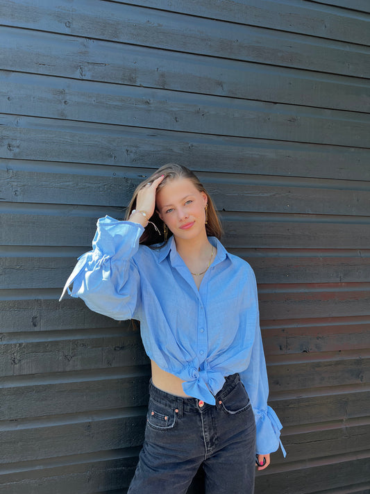 Nina blauw - Blouse